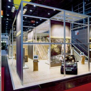 A range of display systems used for constructing exhibition stands