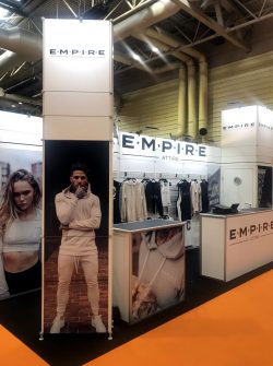 Leitner 1 systems exhibition display stand for Empire Attire