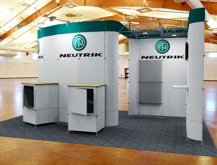 Leitner_4 exhibit display stand concept for the company Neutrik