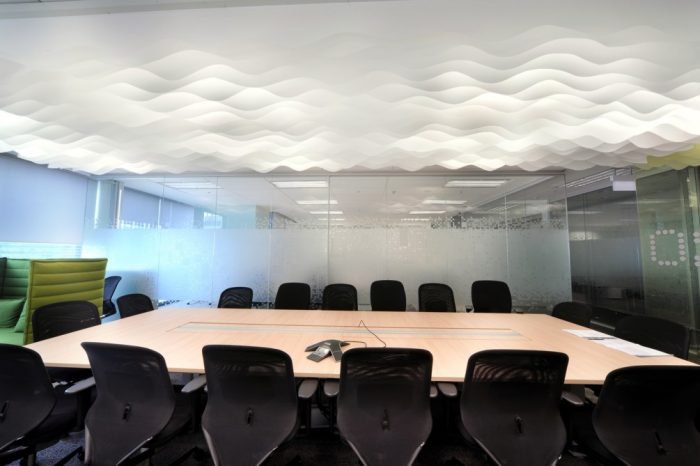 Paper office ceiling